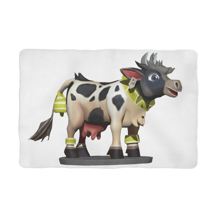 Black and white cow blanket hot sale